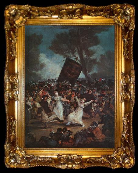 framed  Francisco de Goya The Burial of the Sardine, ta009-2